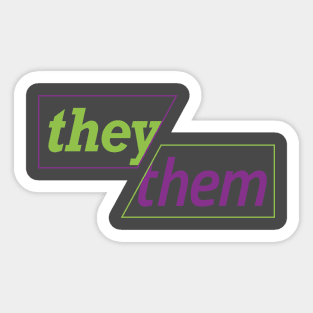 They / Them Sticker